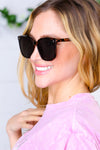 Tortoise UV Ray Unisex Square Sunglasses