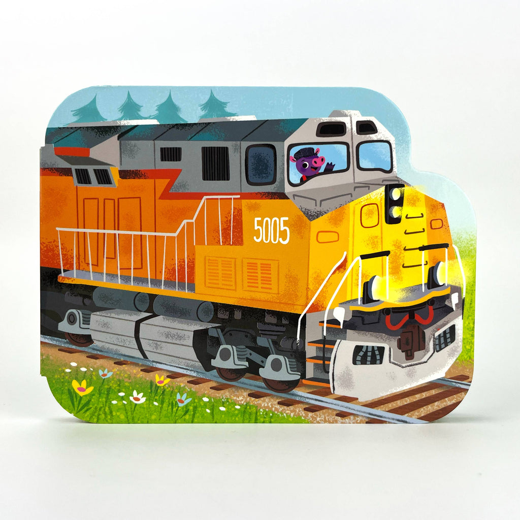 Cottage Door Press - How Freight Trains Work Vehicle Shaped Board Book