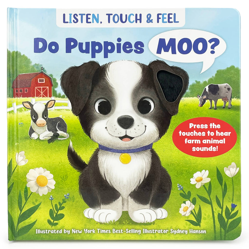 Cottage Door Press - Do Puppies Moo? Listen, Touch & Feel Interactive Board Book