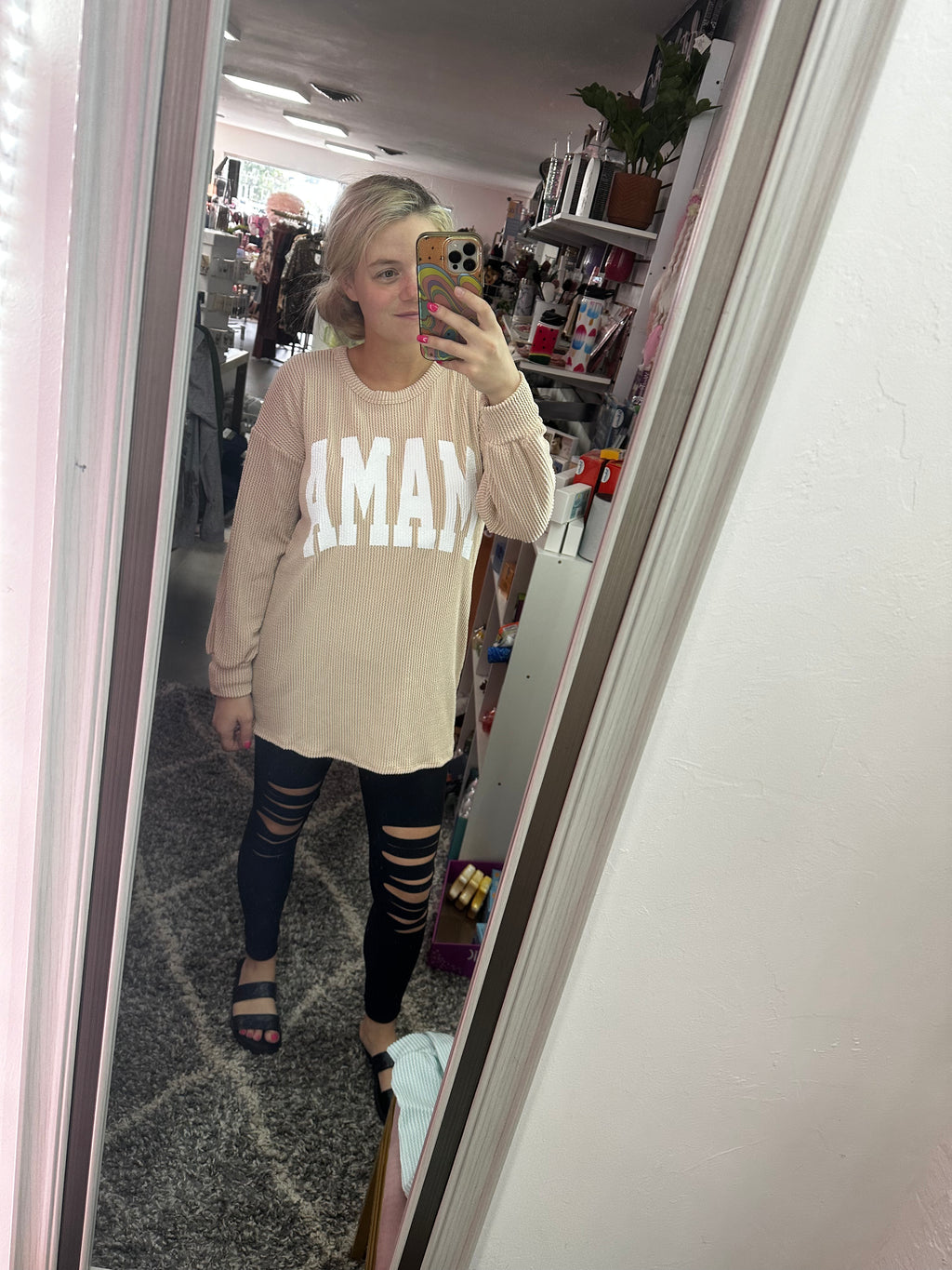 Almond MAMA sweater