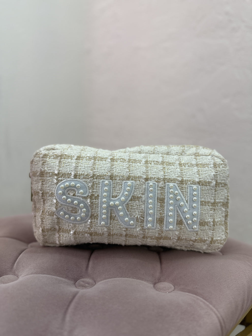 SKIN Tweed Pearl Bag