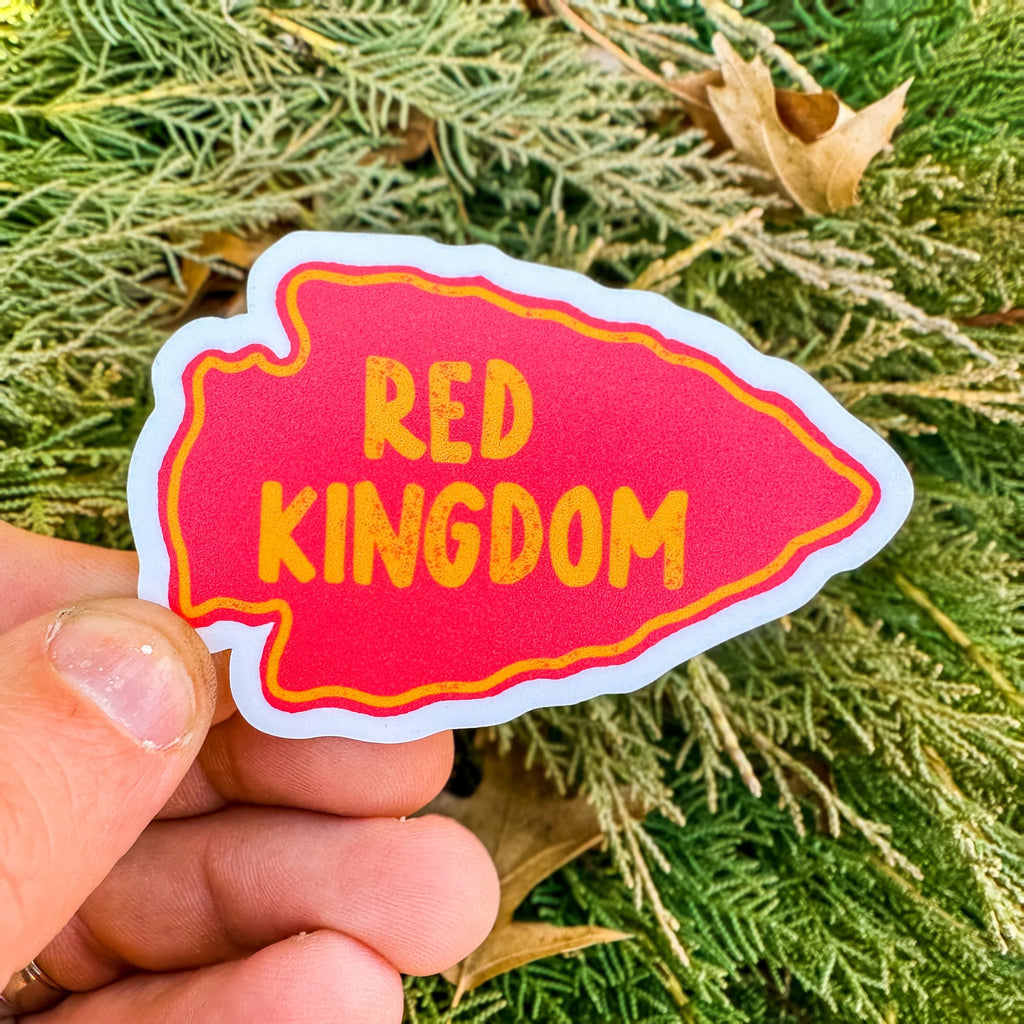 PREORDER Red Kingdom Arrowhead Waterproof Vinyl Sticker