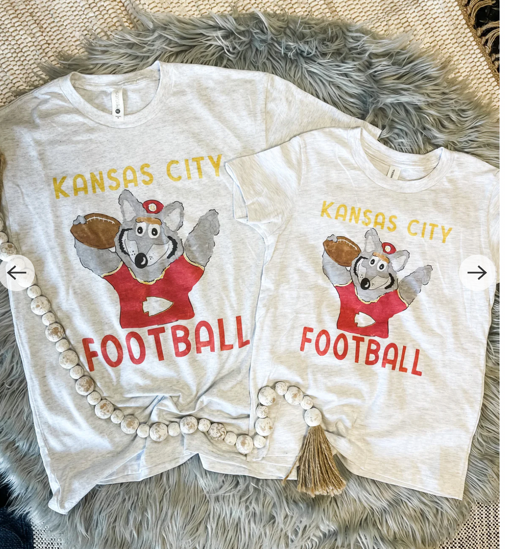Kansas City Football KC Wolf Ash Tee (youth & adult)