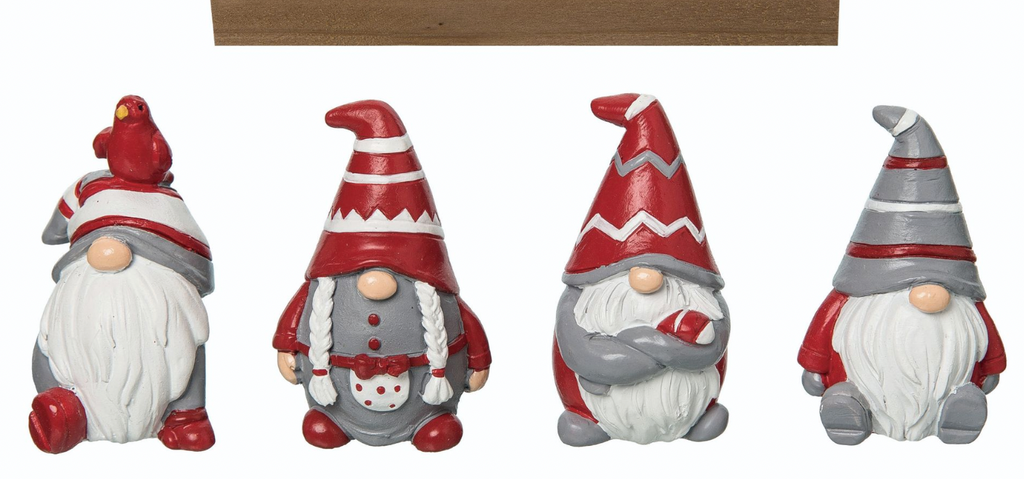 Holiday Mini Resin Gnomes