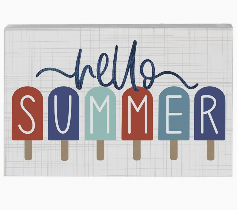 Hello Summer Popsicles - Small Talk Rectangle