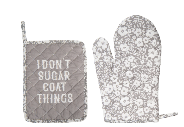 SUGAR COAT POT HOLDER & OVEN MITT