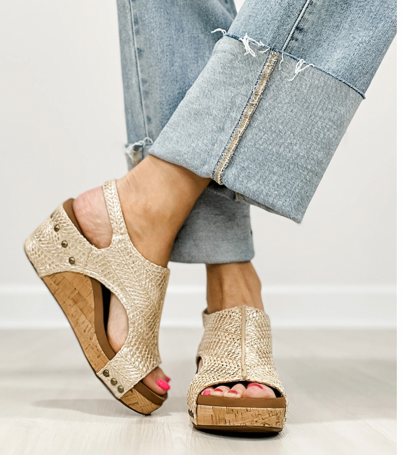 Corky's Silver Raffia Carley