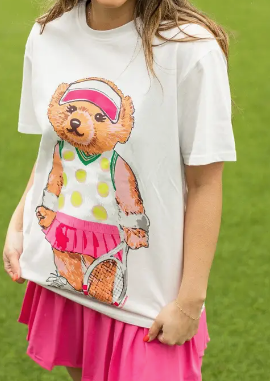 Tennis Teddy Tee Shirt