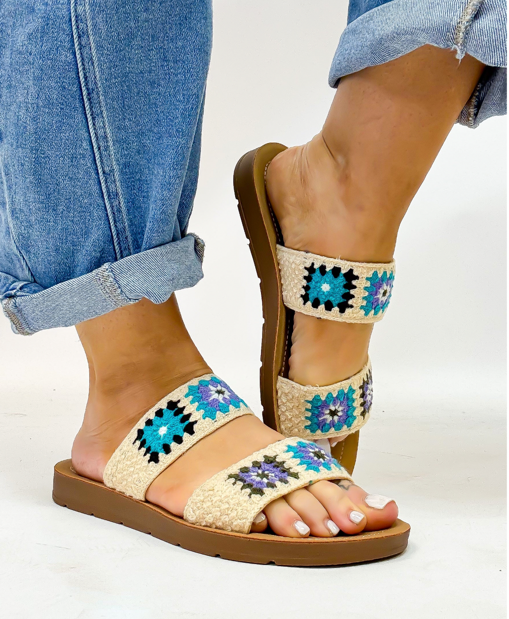 Corky's Light Blue Toodles Sandals