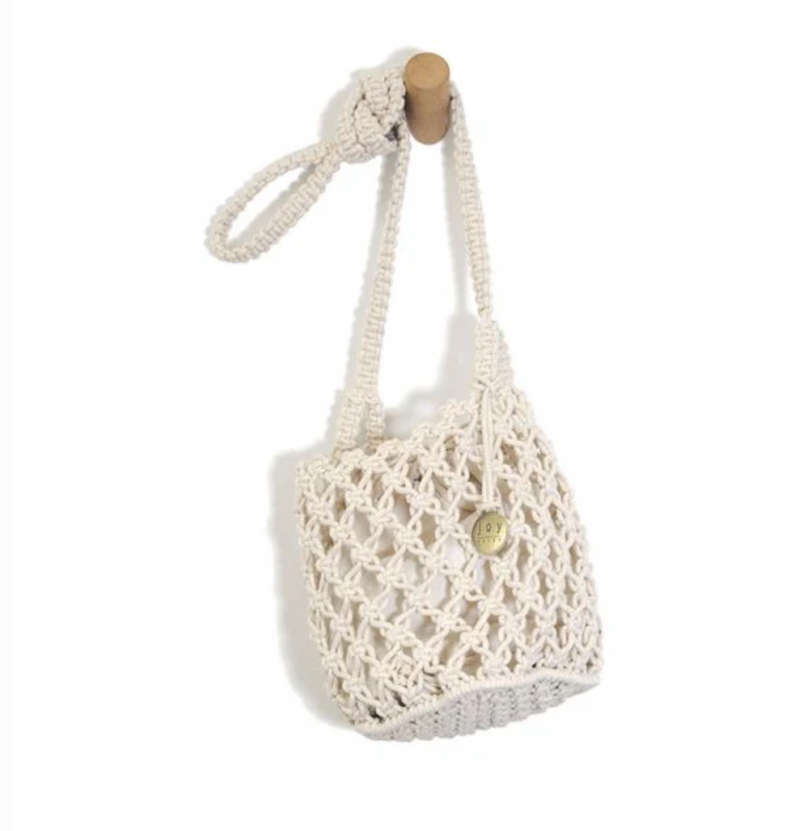 Joy Susan Ivory Faye Macrame Crossbody