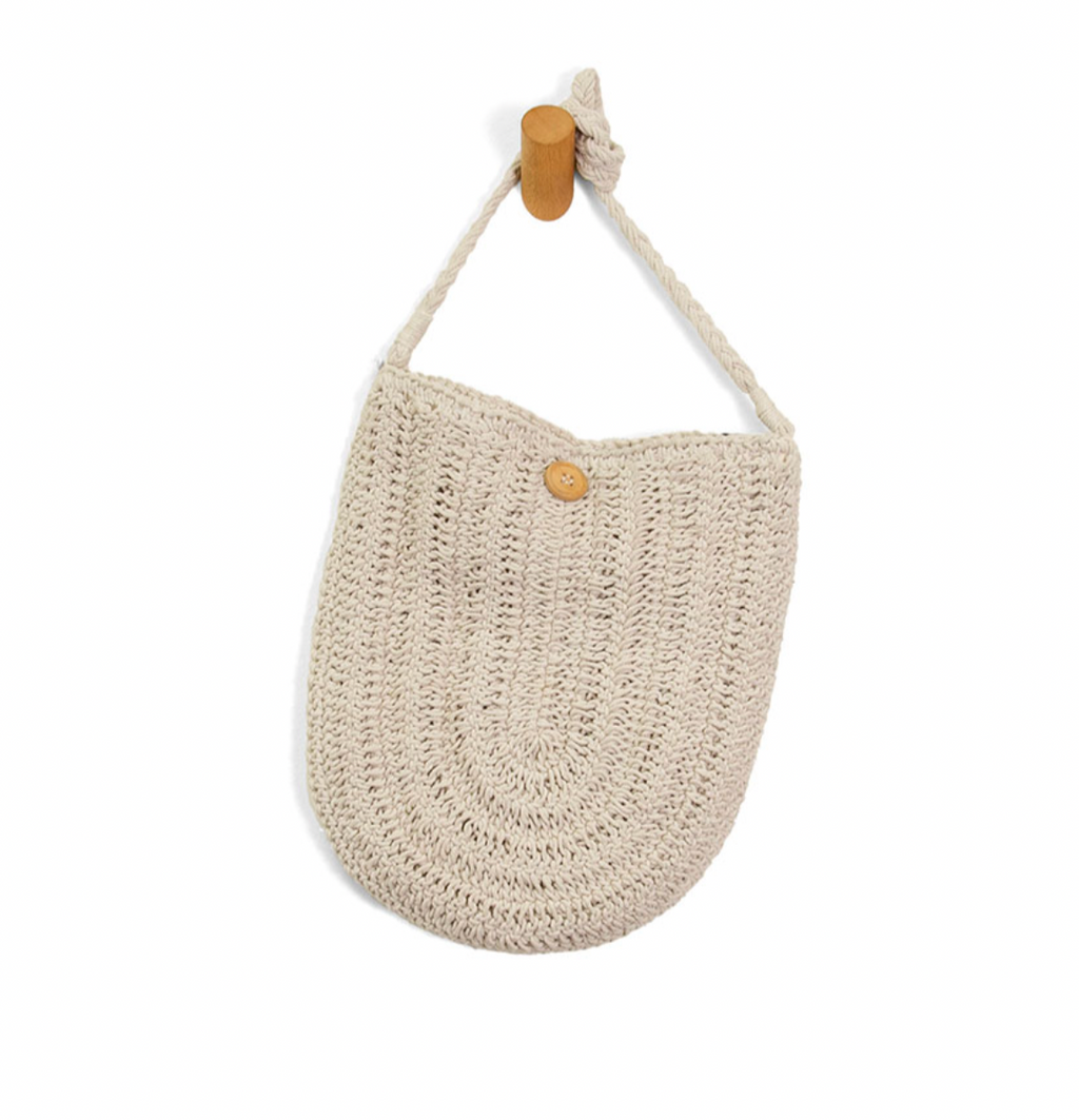 Joy Susan Ivory Celest Macrame Shoulder Bag