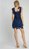 Lace A-Line Mini Dress