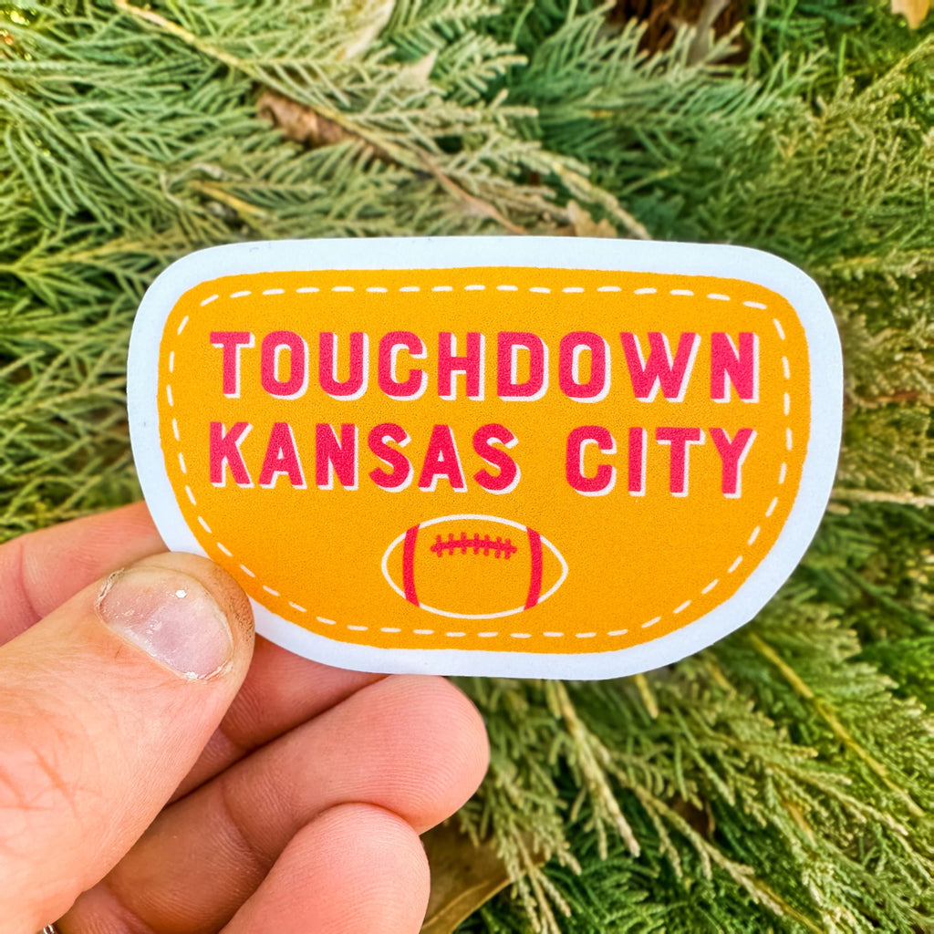 PREORDER Touchdown Kansas City Waterproof Vinyl Sticker