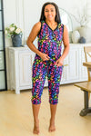 PREORDER: Sleeveless Pajamas in Neon Leopard
