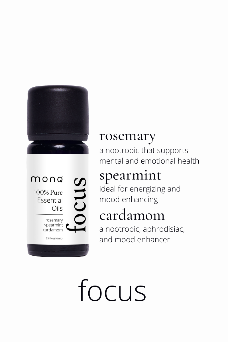 MONQ - Focus Essential Oil Bottled Blend Aromatherapy