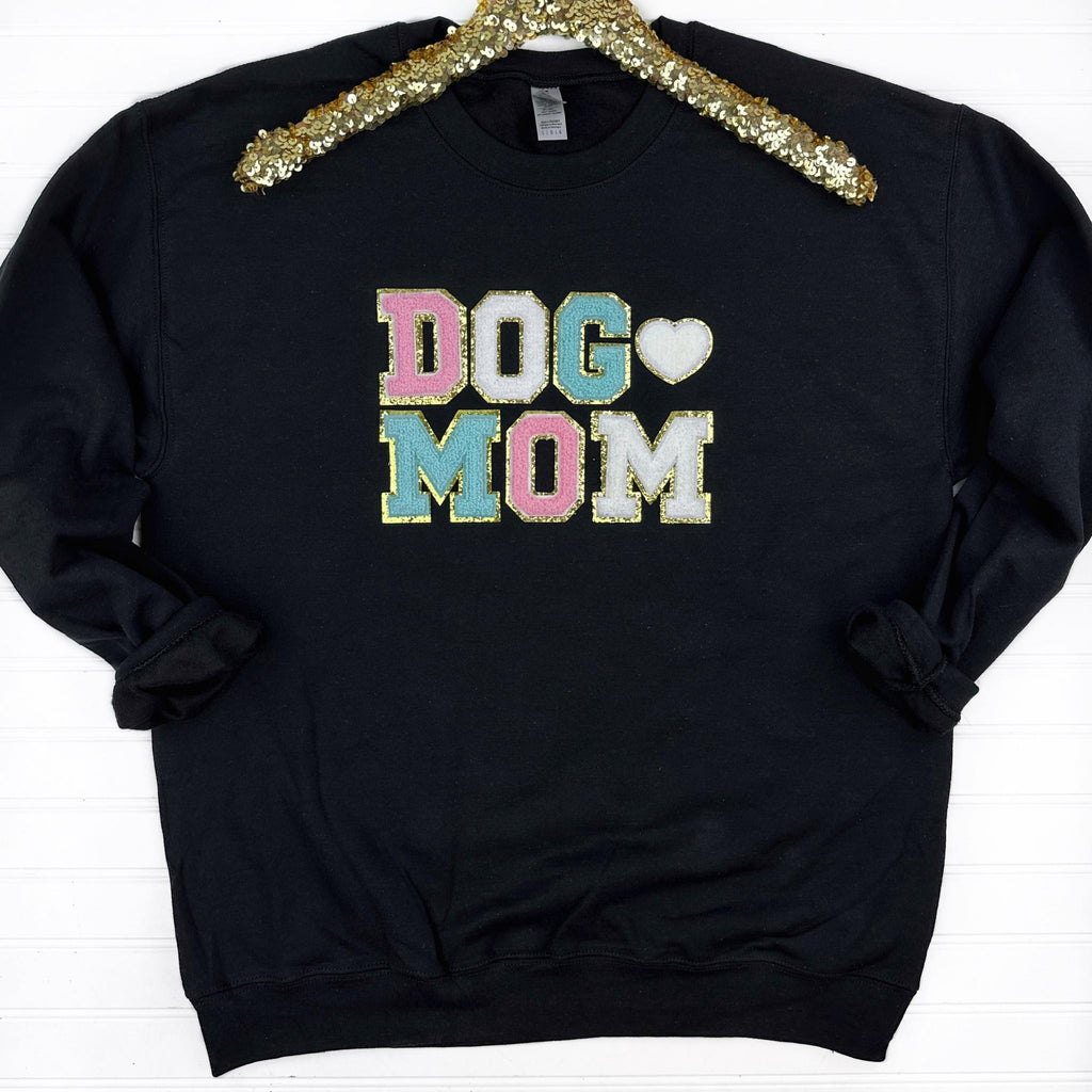 PREORDER: Dog Mom Chenille Patch Sweatshirt