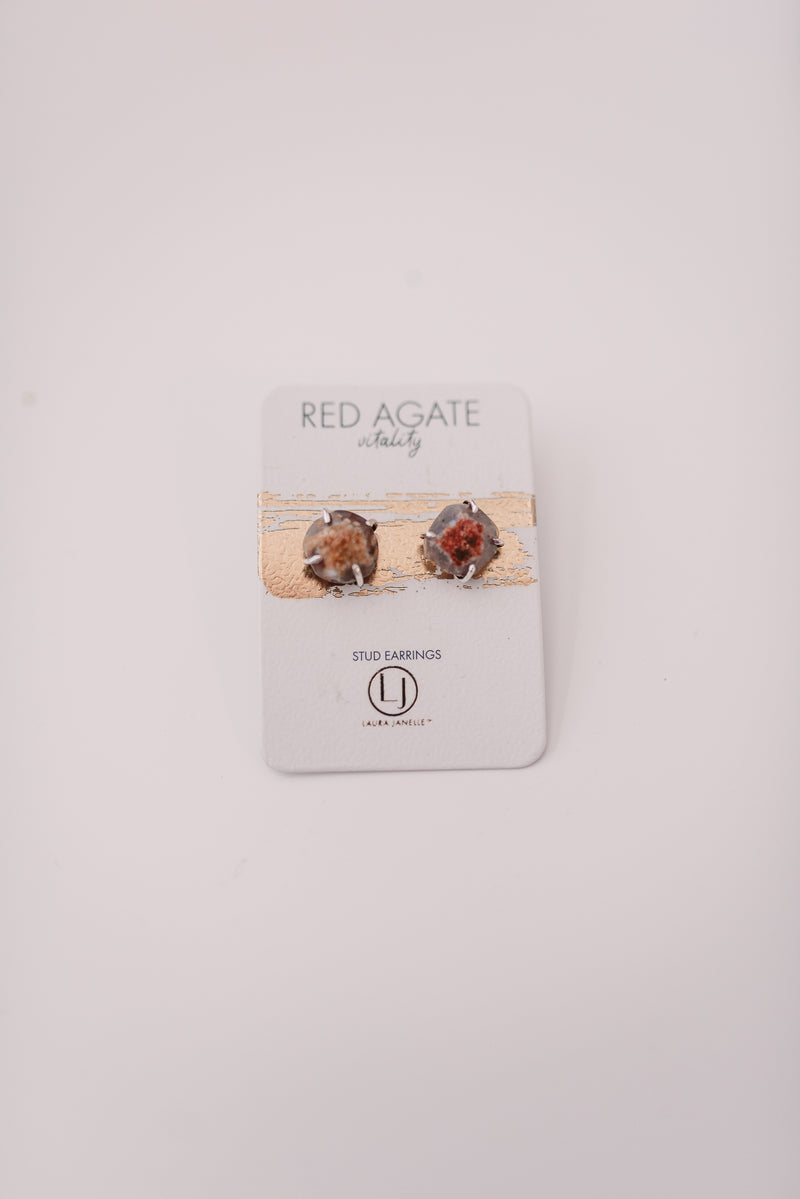 Agate earring (multiple colors)
