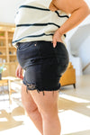 Sable High Rise Distressed Cut Off Shorts