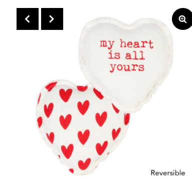 All Yours Heart Pillow (reversible)