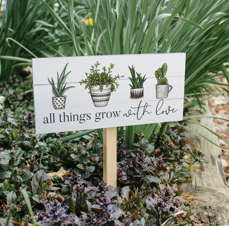 All Things Grow With Live Garden Stake