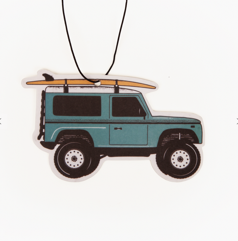 Fresh fresheners- jeep with surfboard