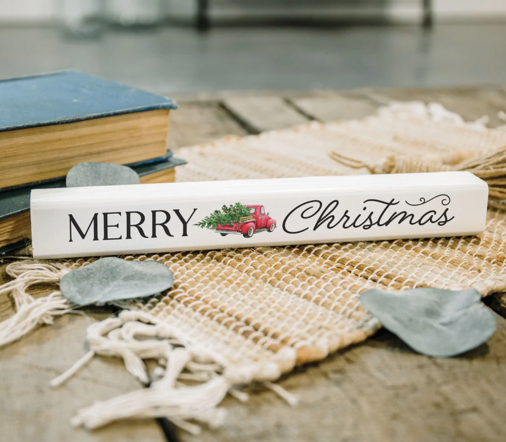 MERRY CHRISTMAS STICK SIGN