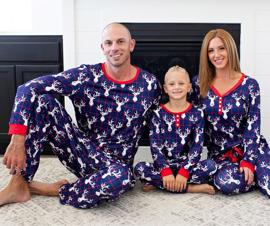 PREORDER: Matching Family Christmas Pajamas in Reindeer