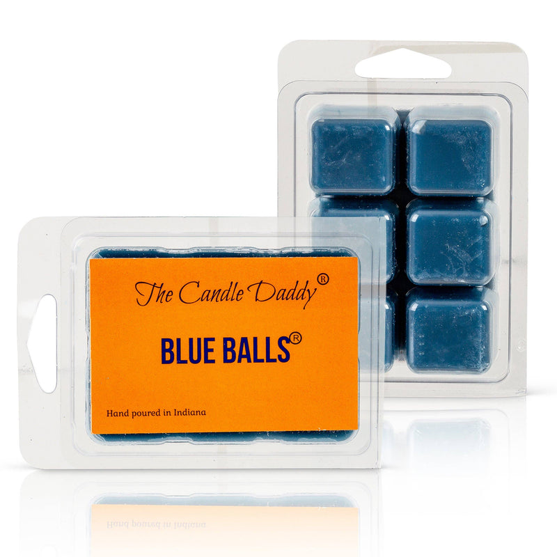 The Candle Daddy - Blue Balls- Funny Blueberry Scented Wax Melt Cubes-2 Ounces