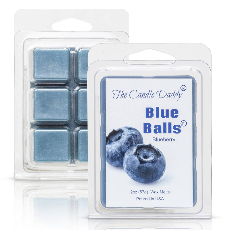 The Candle Daddy - TWO BLUE BALLS - RIPE BLUEBERRY SCENTED WAX MELT