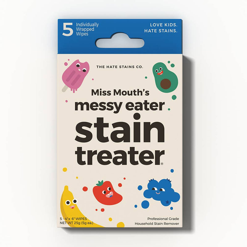 The Hate Stains Co. - Miss Mouth's Messy Eater Stain Treater 5-Pack Wipes
