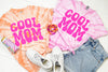 PREORDER: Cool Mom Graphic Shirt in Pink Tie Dye