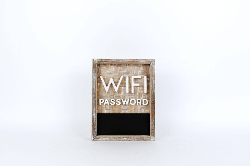 Adams & Co. Wifi Password Wooden Sign