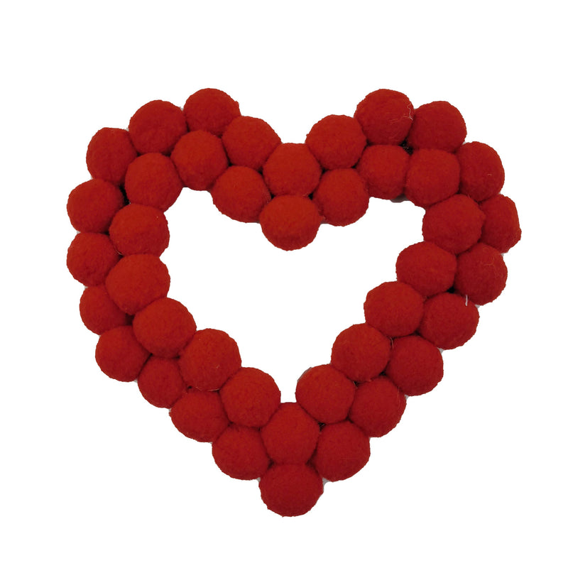 Galt International Company - Big red fabric bubble heart hanging