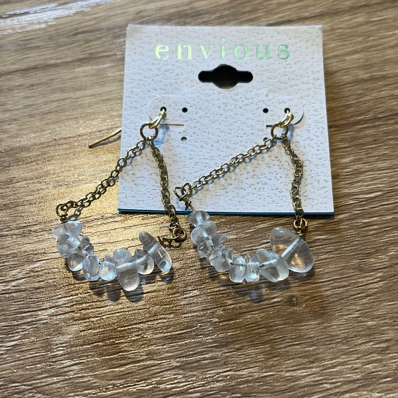 Clear Crystal Drop earrings