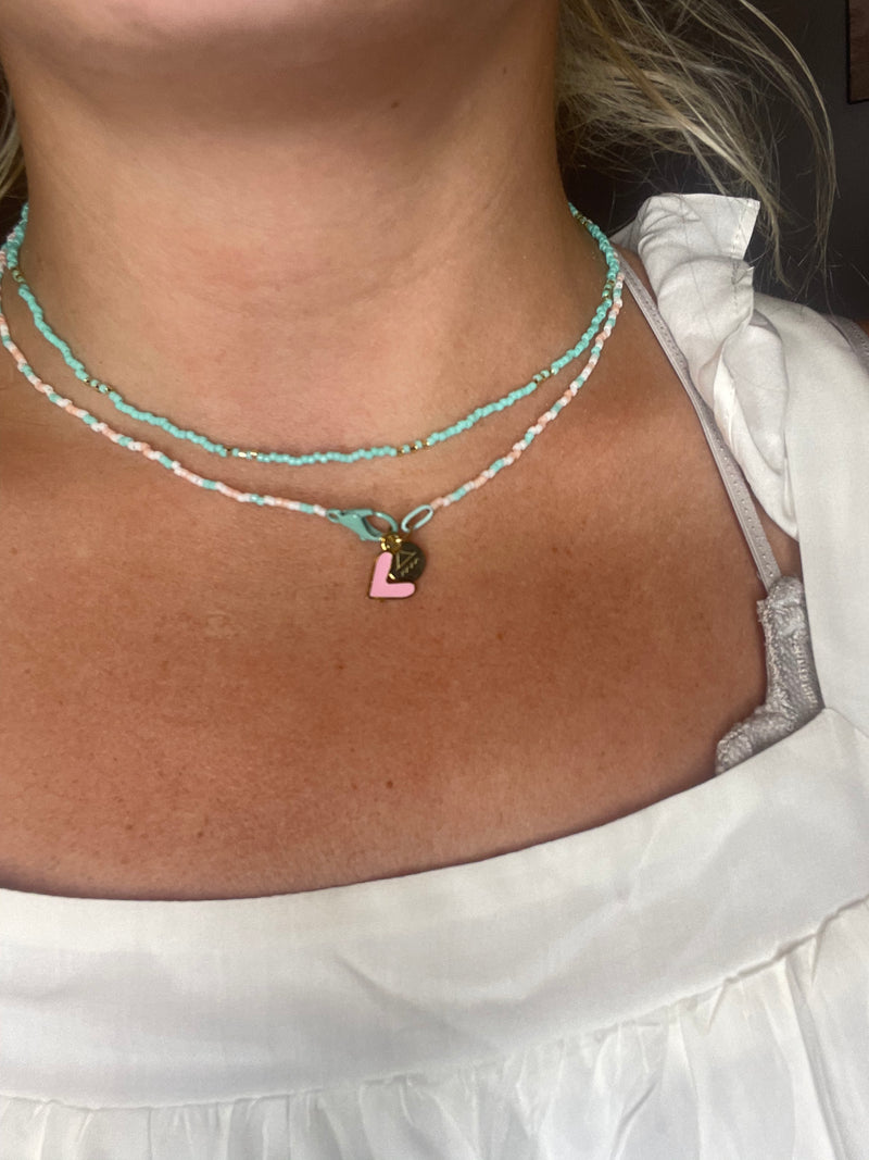 Nica Life Pink Heart Charm Necklace