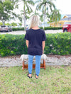 Black Lace Short sleeve top