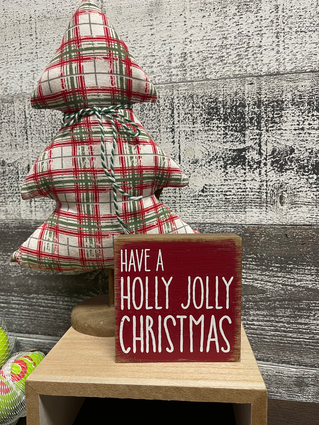 Holly Jolly Block Sign
