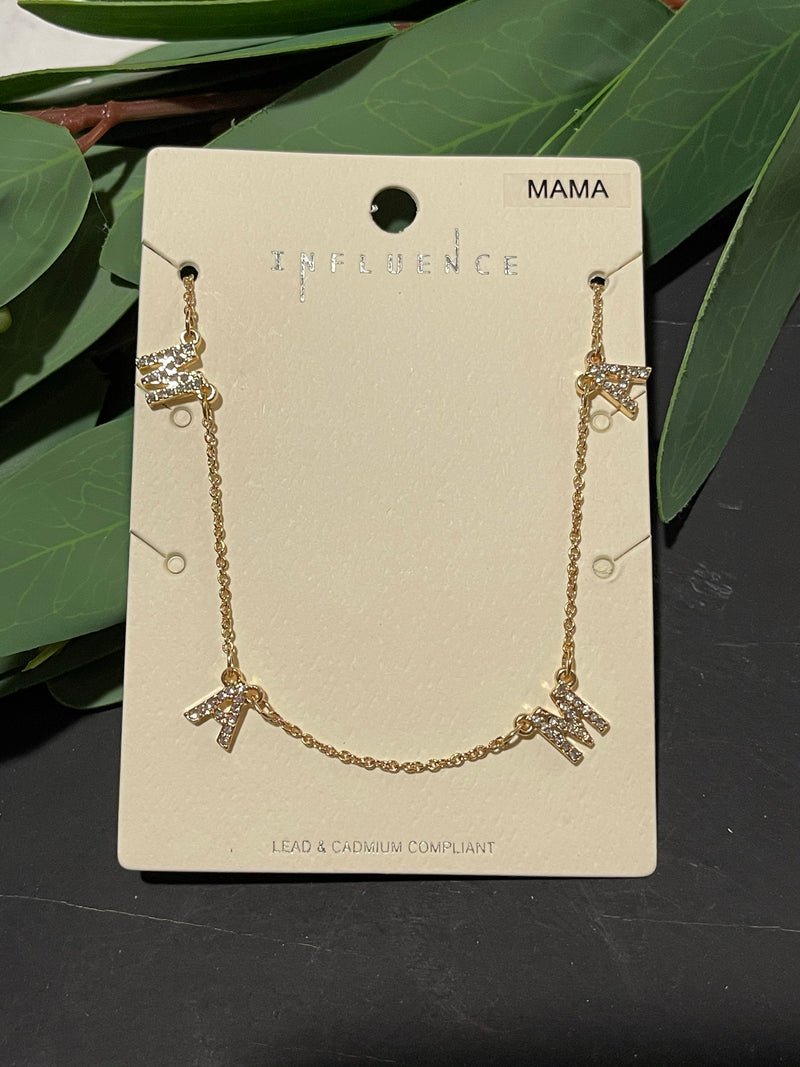 Mama necklace in gold