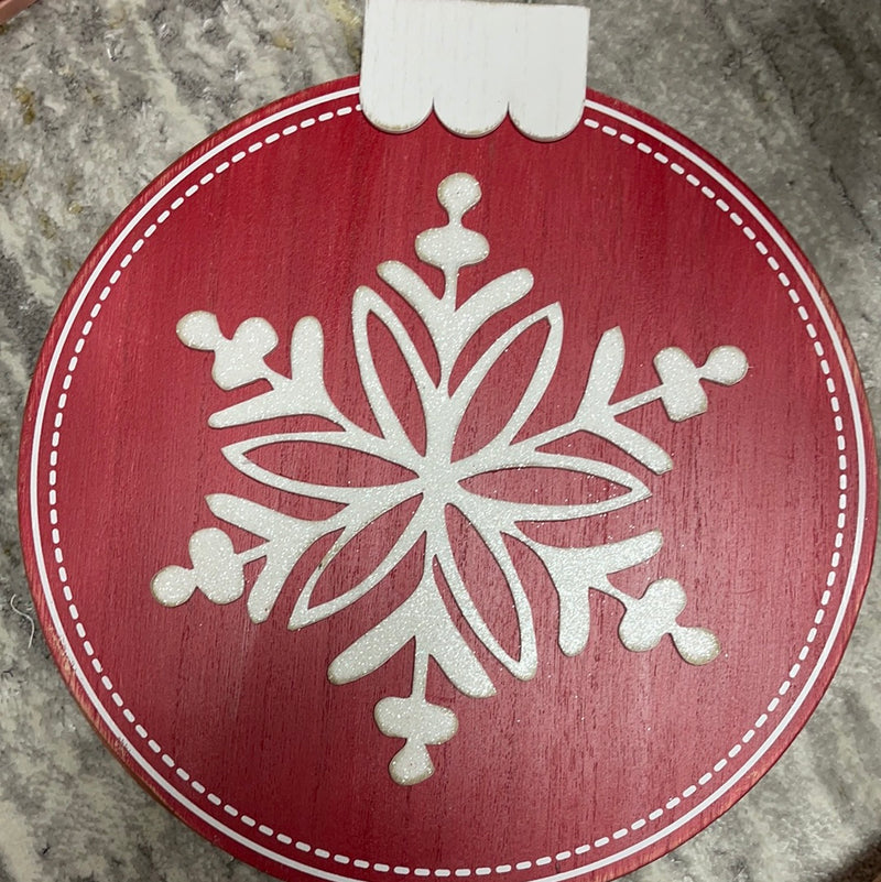 Adams & Co. Reversible Snowflake Ornament