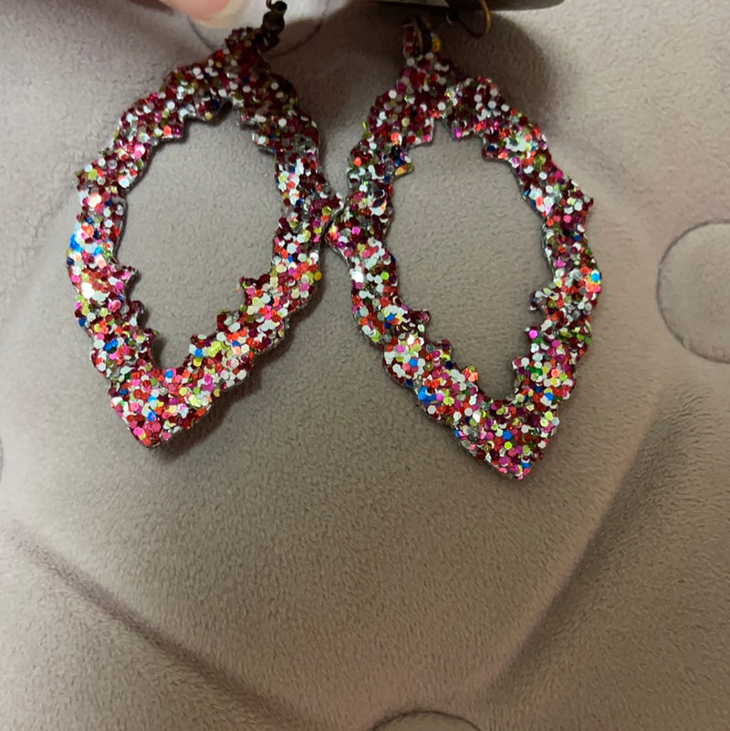 Pink & Silver Moroccan Earring